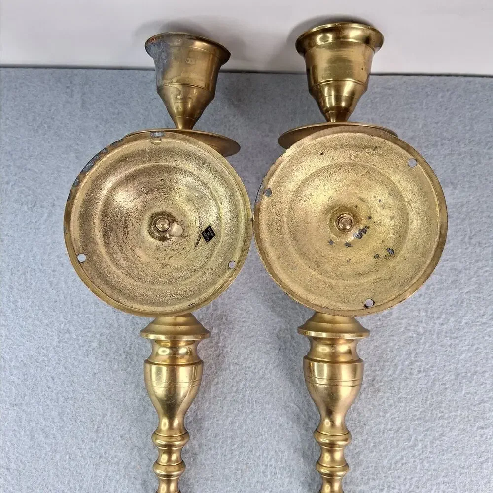Pair Vintage Brass Plated 11.5